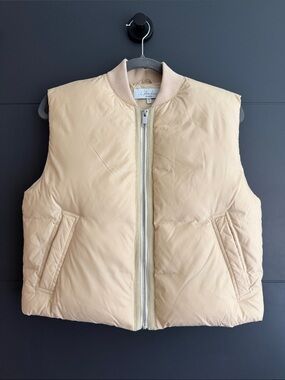 L'Academie Beige Puffer Vest